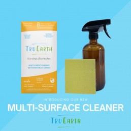 Tru Earth Eco-strips Disinfecting Multi-Surface Cleaner (Lemon Fresh) - 8 Strips