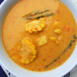 Jamaican Spiced Corn Soup