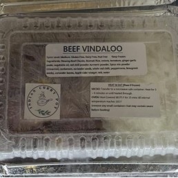 Beef Vinderloo with Rice - Frozen