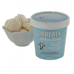 Ice Cream - Goat's Milk - Udderly Ridiculous - Vanilla  Bean Lavender